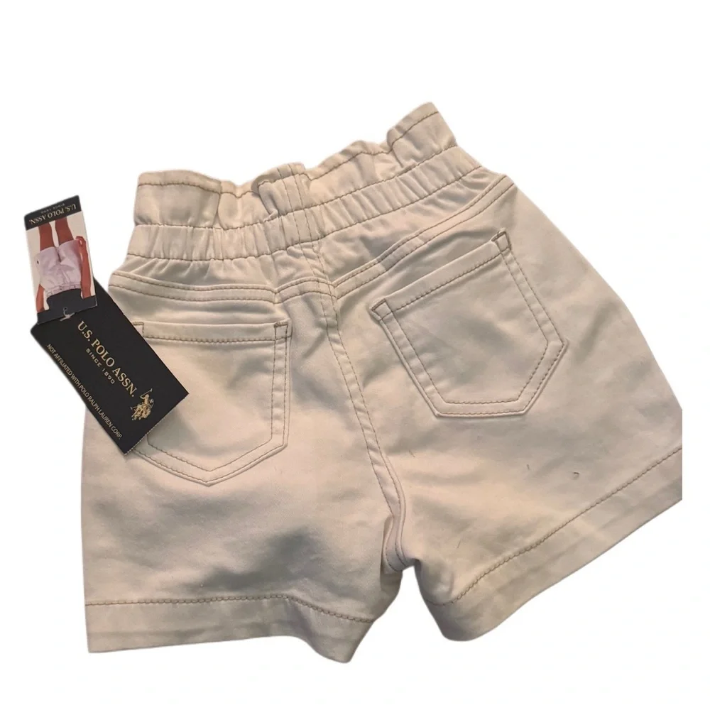 Girls NWT Polo White Shorts, Size 4/5 - Picture 3 of 4